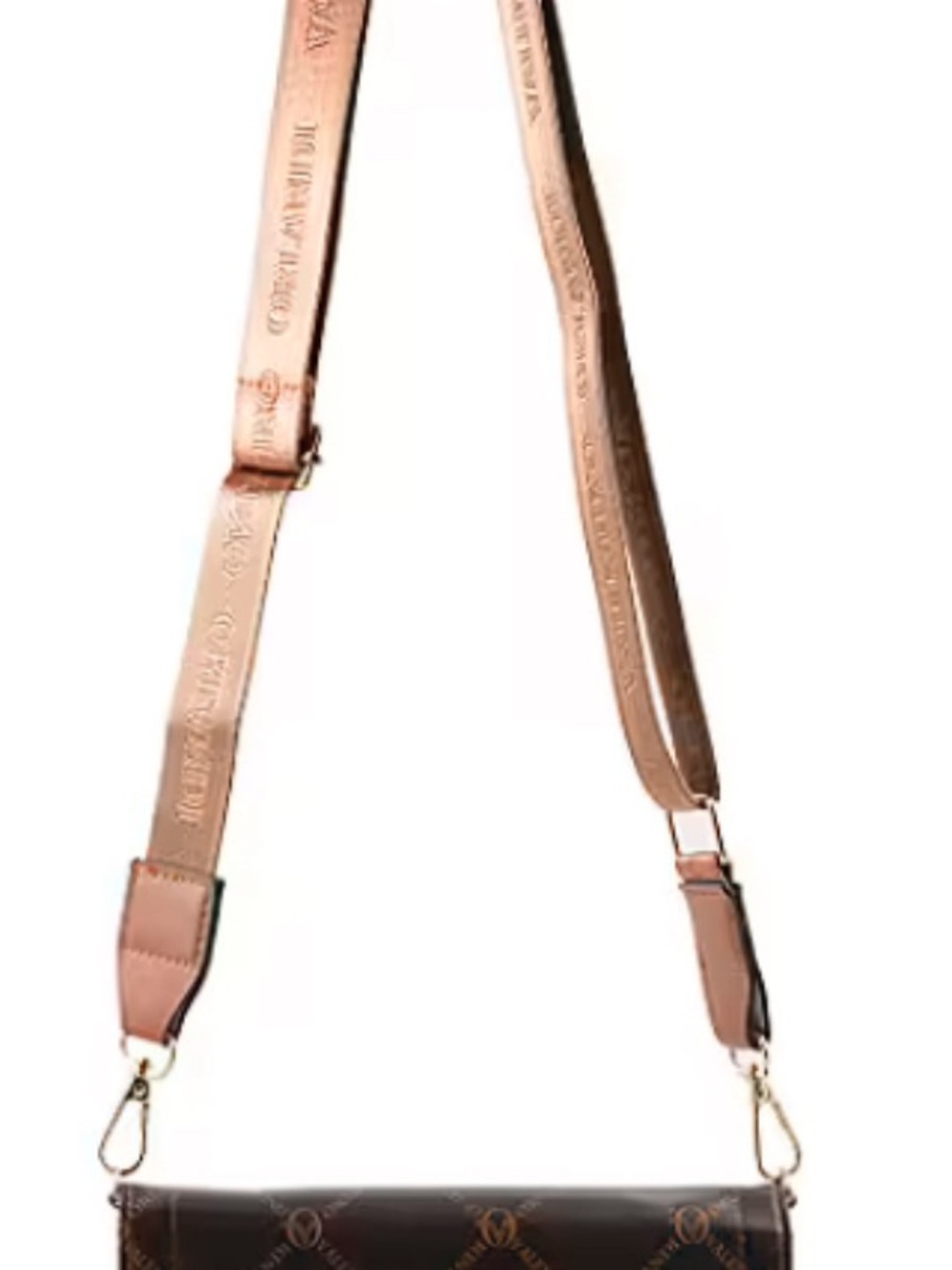 Valentino Orlandi printed crossbody bag. Brown & cognac vegan leather. - Picture 3 of 6